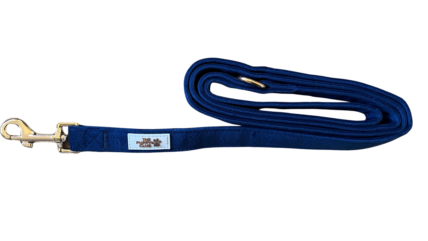 Luxury Dog Leash - Velvet Blue