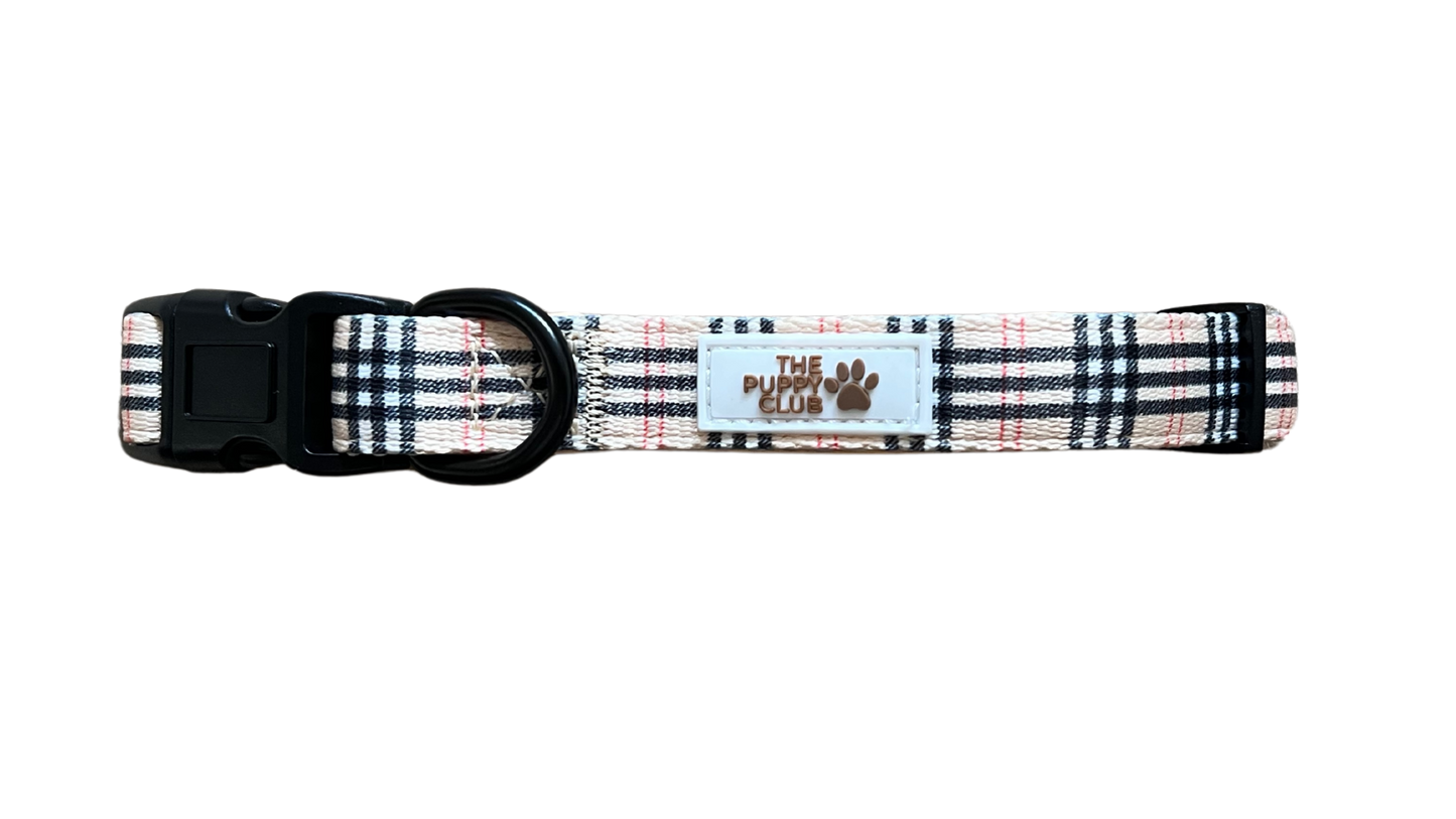 Collar and Leash Set - Vintage Plaid