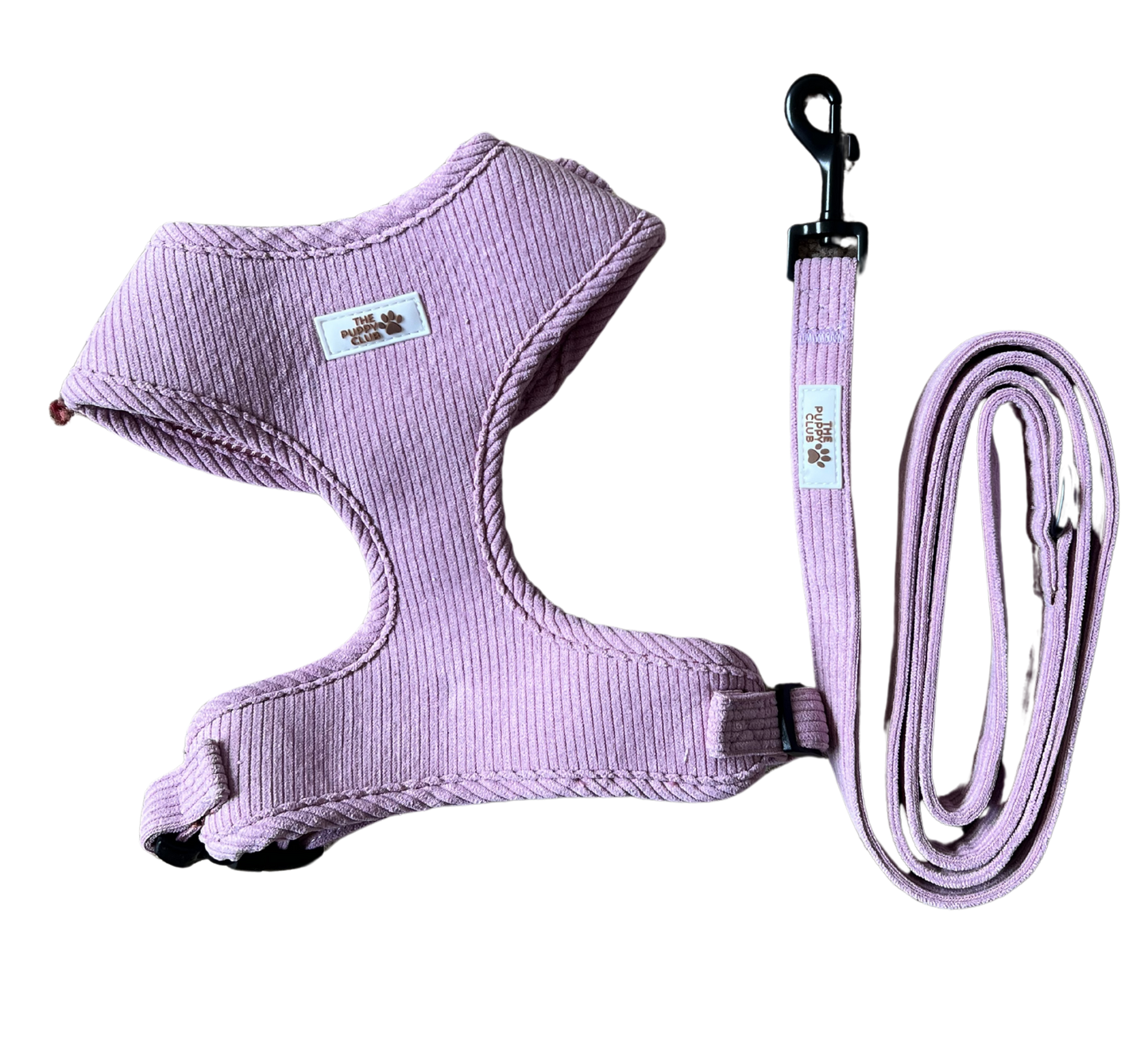 Harness and Leash Set - Corduroy Pink