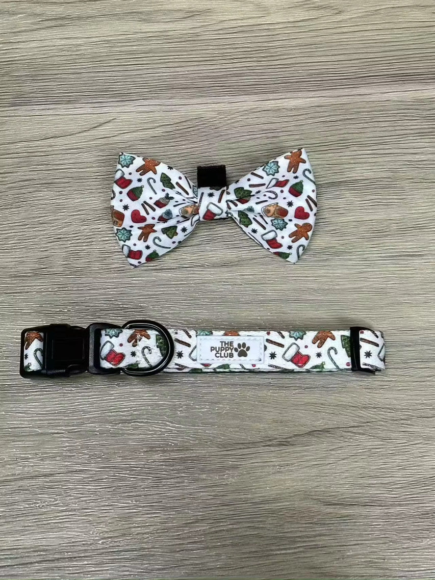 Christmas Bow and Collar Set - Festive Treats