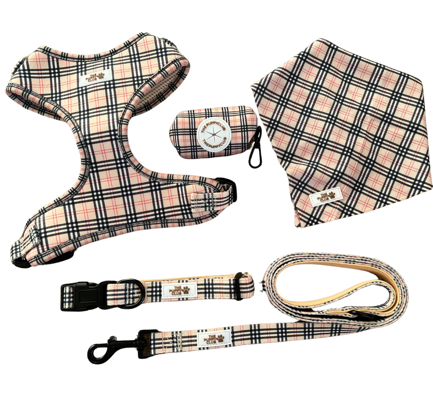 Complete Dog Accessory Collection - Vintage Plaid