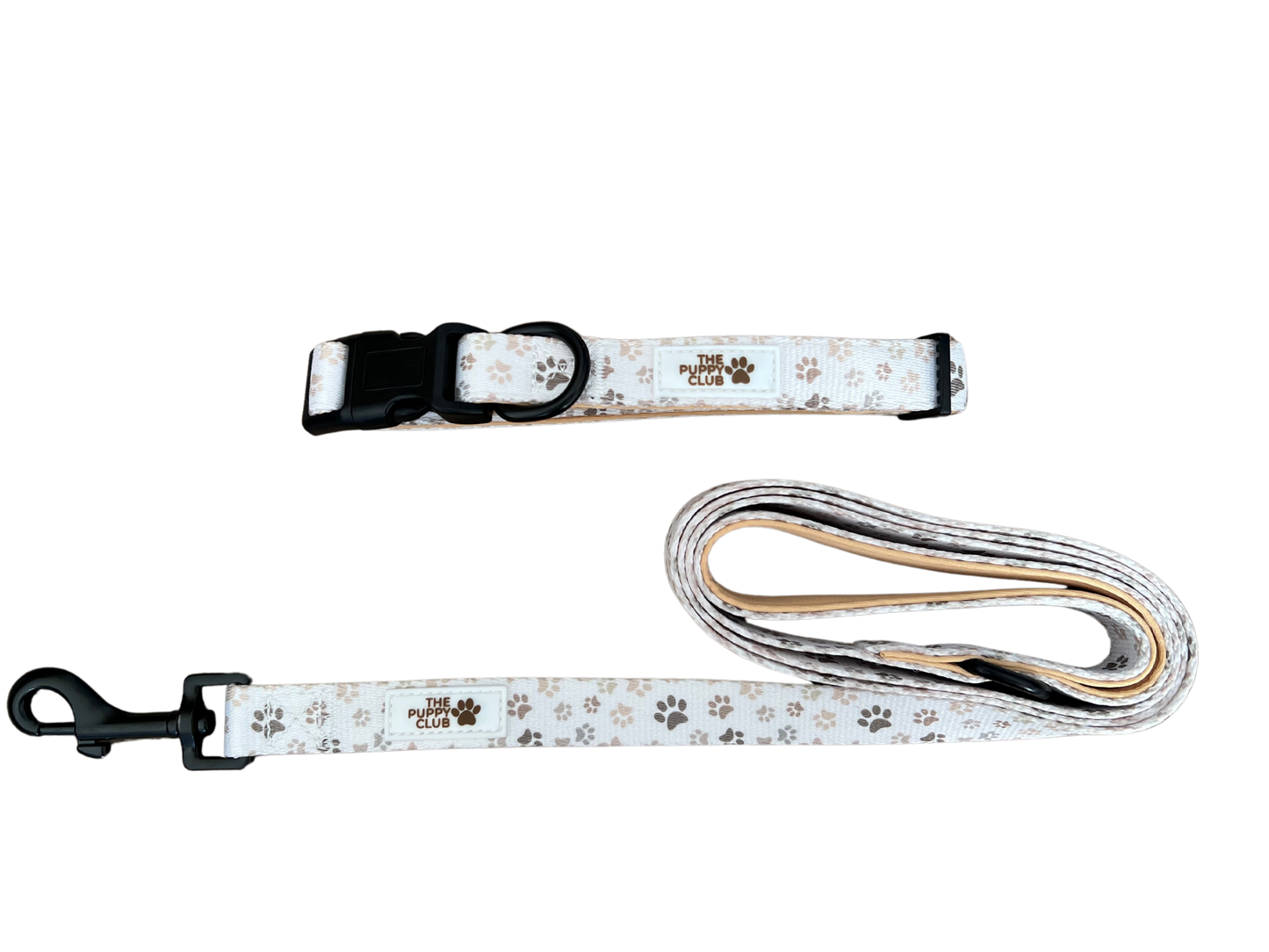 Collar and Leash Set - Paws