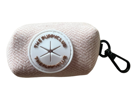 Poop Bag Holder - Tweed Beige