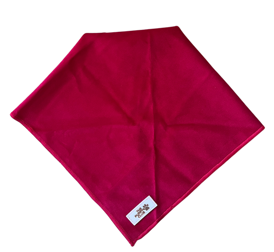 Luxury Bandana - Velvet Red