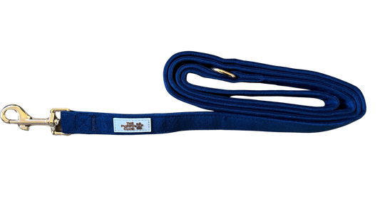Luxury Dog Leash - Velvet Blue