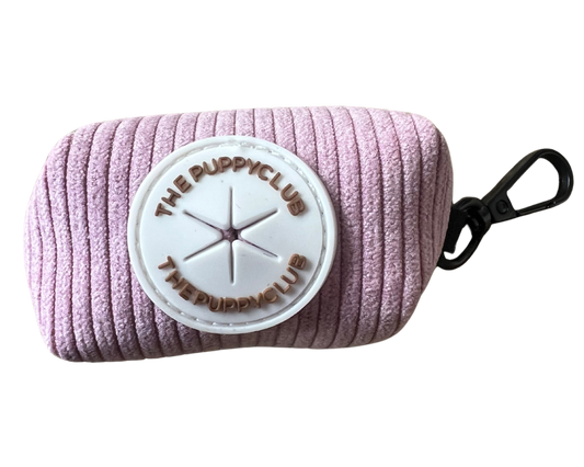 Poop Bag Holder - Corduroy Pink