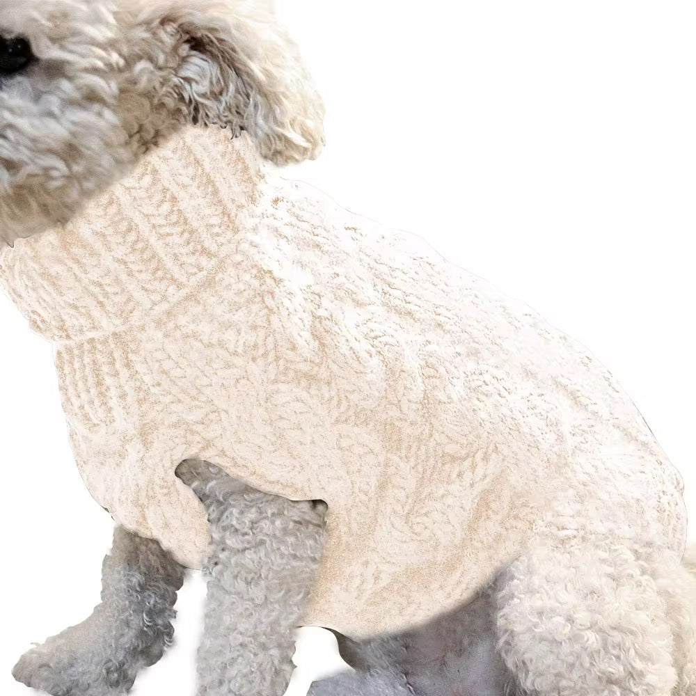 Dog Knit Jumper - Beige