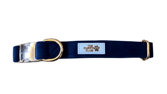 Luxury Adjustable Collar - Velvet Blue