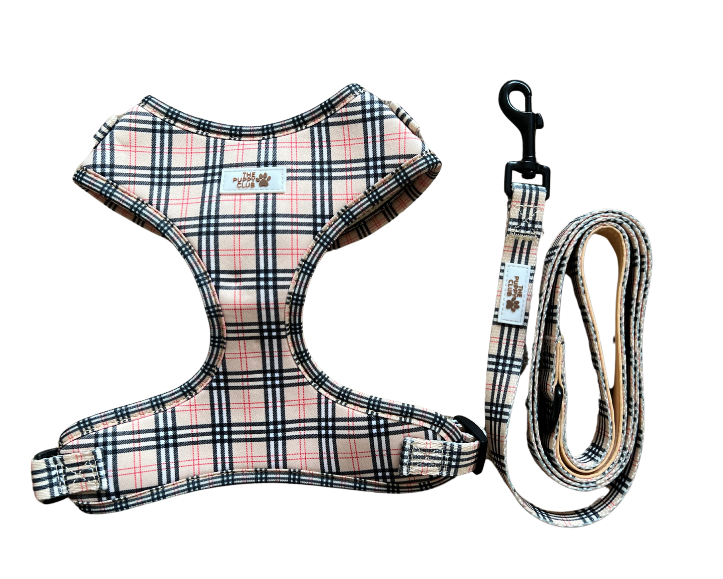 Harness and Leash Set - Vintage Plaid