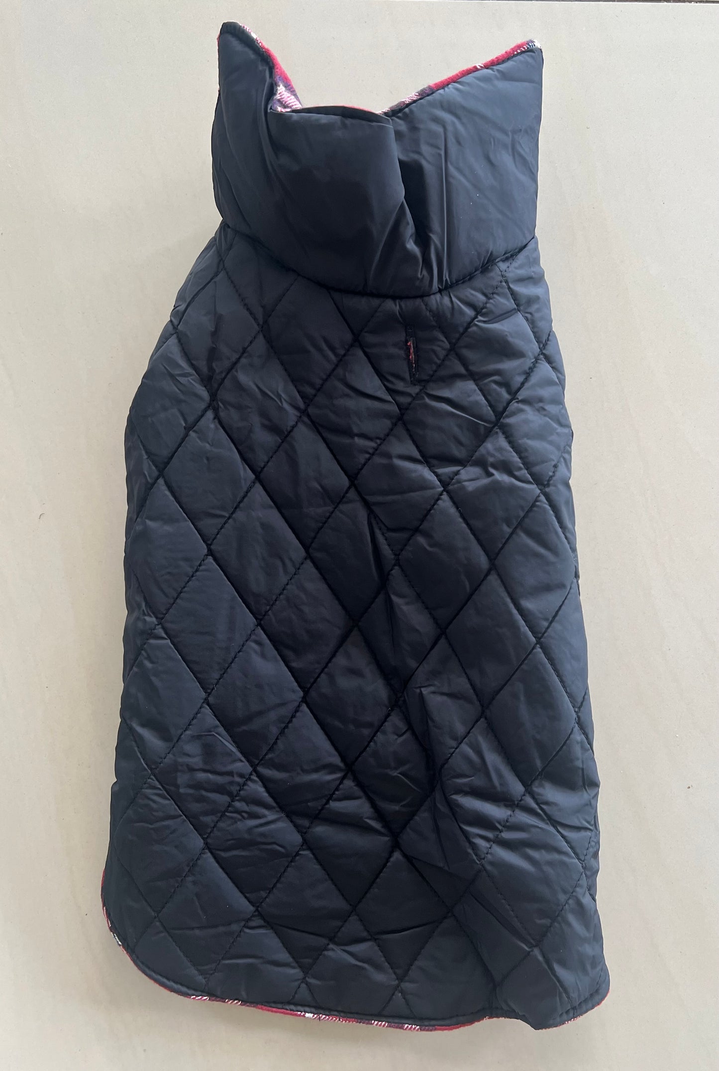 Reversible Dog Coat - Red/Black