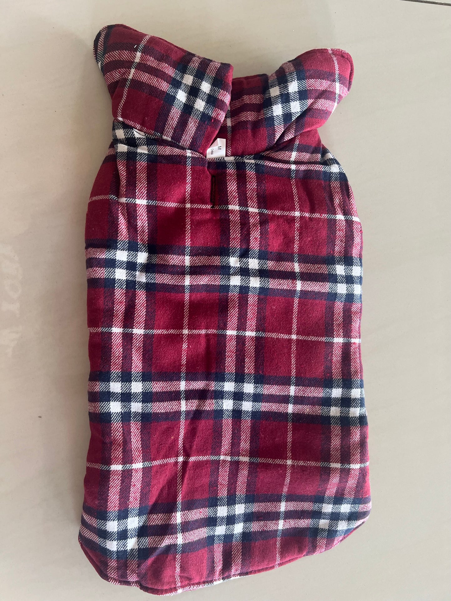 Reversible Dog Coat - Red/Black