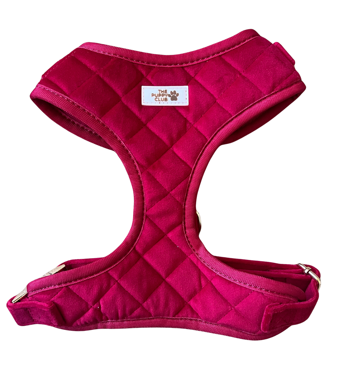 Luxury Adjustable Harness - Velvet Red