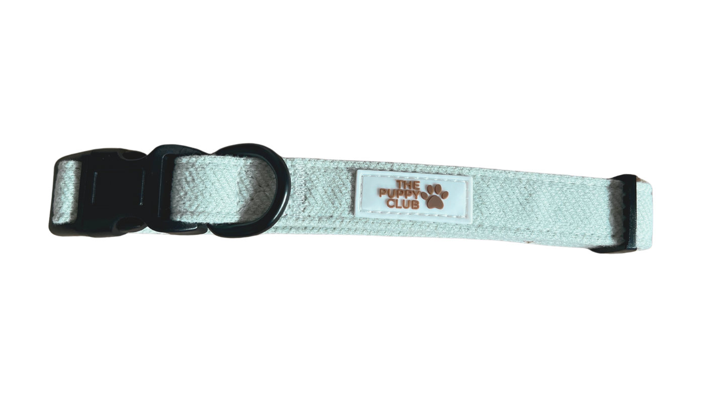 Adjustable Collar - Tweed Green